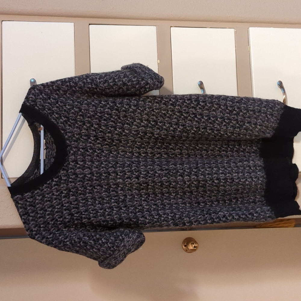 Rebecca Taylor Mohair Alpaca blend short sleeved cuffed sweater